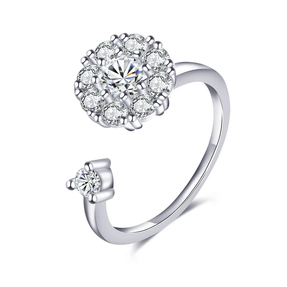 Elegant Spinning Fidget Ring (Stress Relief & Focus Tool)