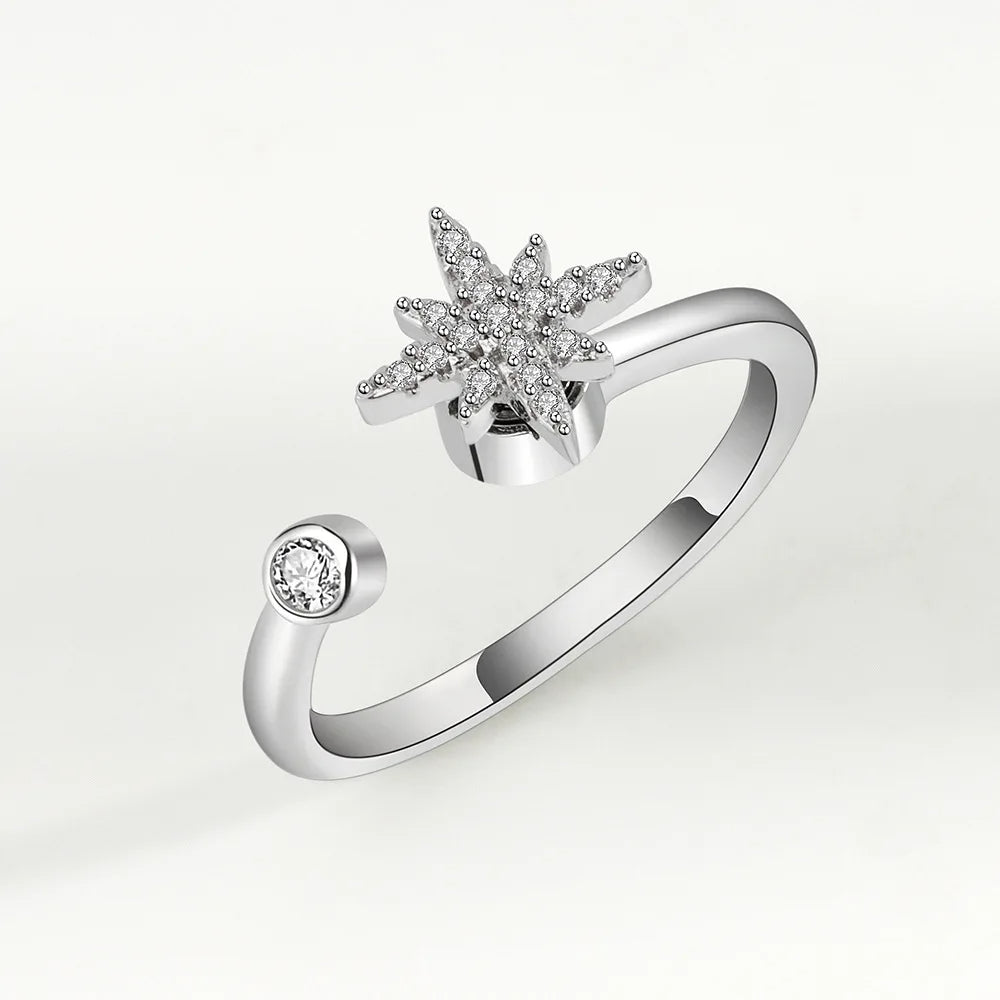 Elegant Spinning Fidget Ring (Stress Relief & Focus Tool)