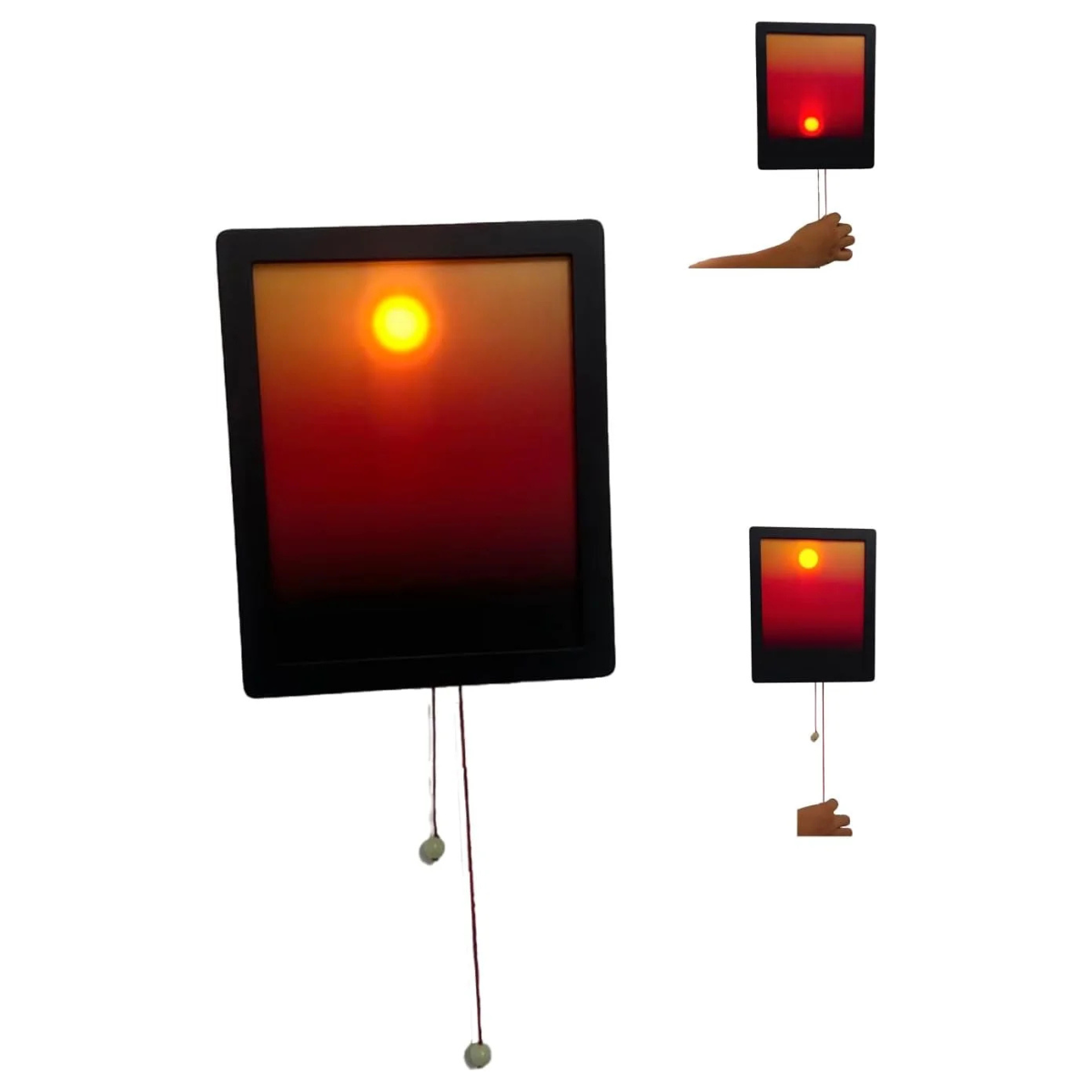 Dynamic LED Sunrise Effect Wall Lamp (Kinetic Ambiance & Artistic Mood Lighting)