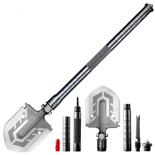 Foldable Tactical Survival Shovel (Multi-Tool Kit & Heavy-Duty Design)