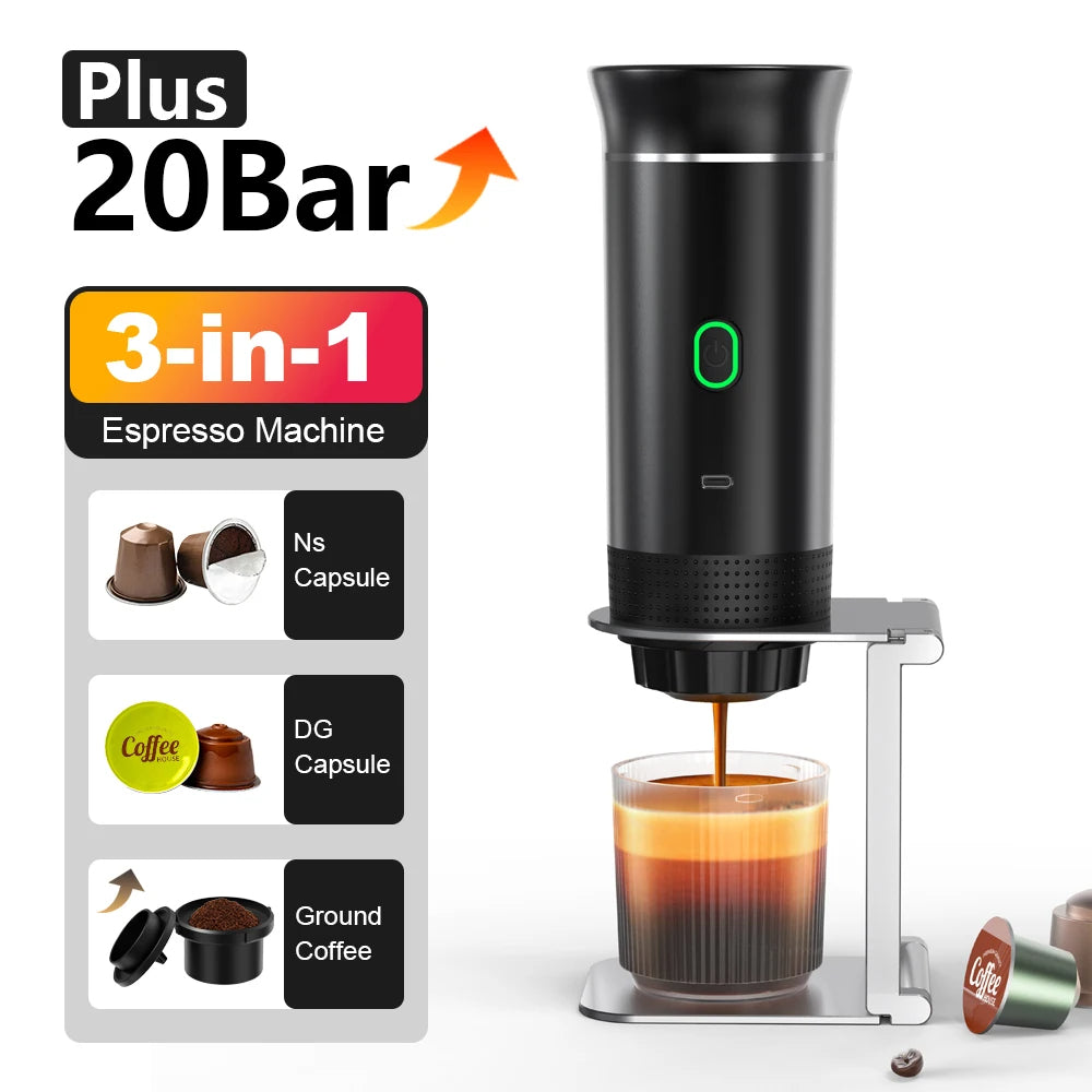 Ultra-Fast Portable Coffee Maker (On-the-Go Espresso & Fresh Brew)