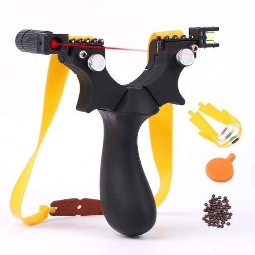 High-Precision Laser Guided Slingshot (Ergonomic Grip for Target Practice)