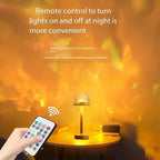 مصباح طاولة على شكل فطر مع إسقاط تموجات الماء