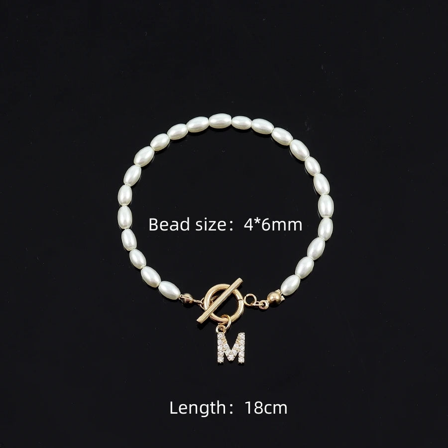 Elegant Pave Zircon Initial Bracelet (Personalized & Sparkly Statement)