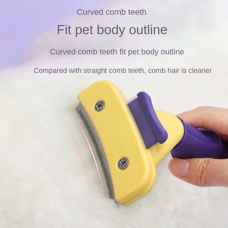 Professional Pet Detangling & Grooming Comb (Painless Mat Removal & Shedding Reduction)