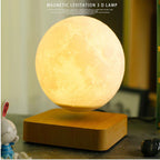 High-Tech Magnetic Levitating Moon Lamp (3D Floating & Rotating Ambiance Light)