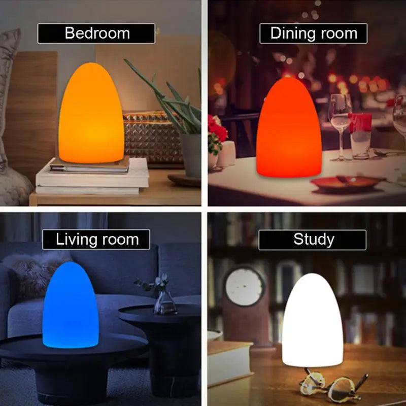 Portable RGB Color-Changing LED Night Light (Wireless Ambiance & Mood Lamp)