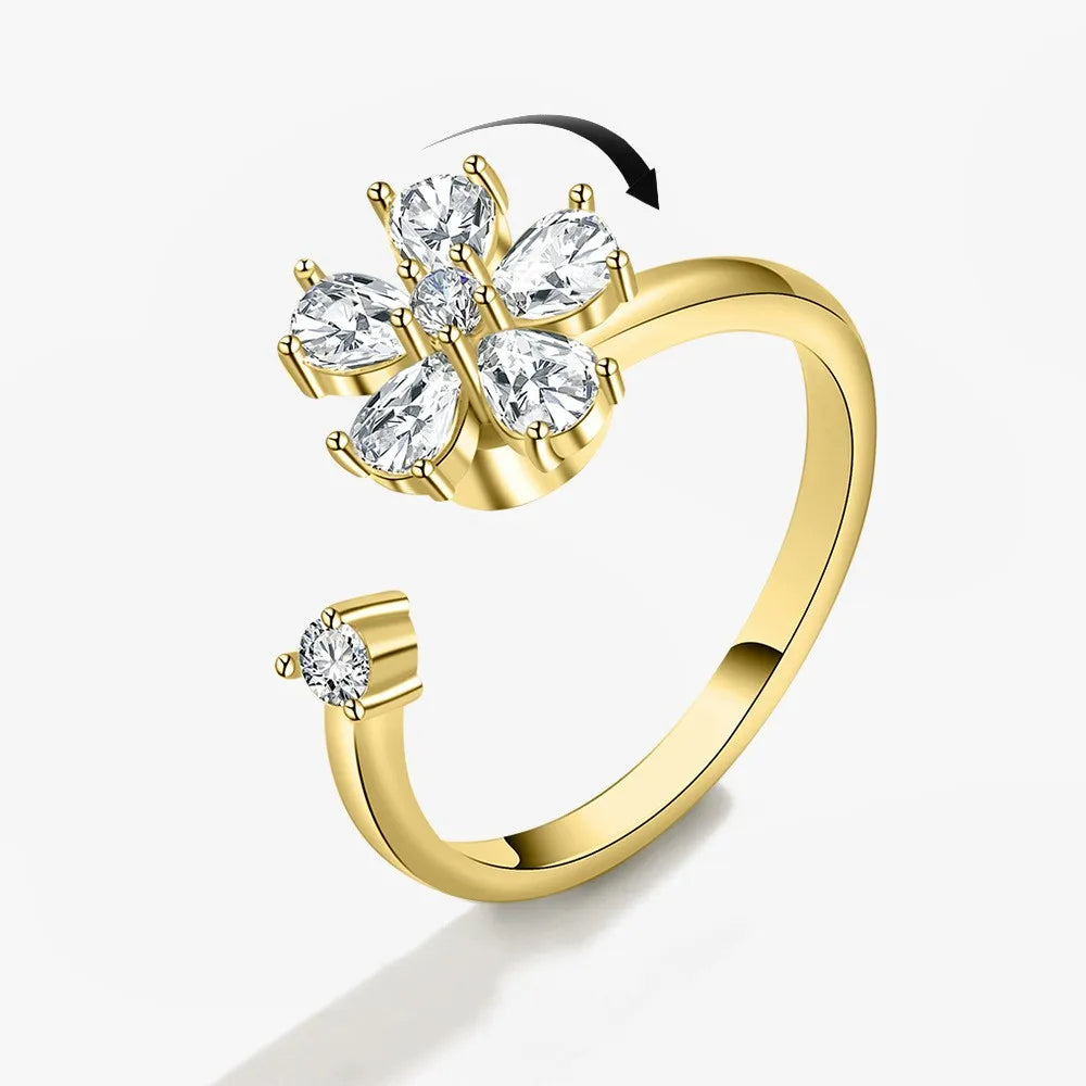 Elegant Spinning Fidget Ring (Stress Relief & Focus Tool)