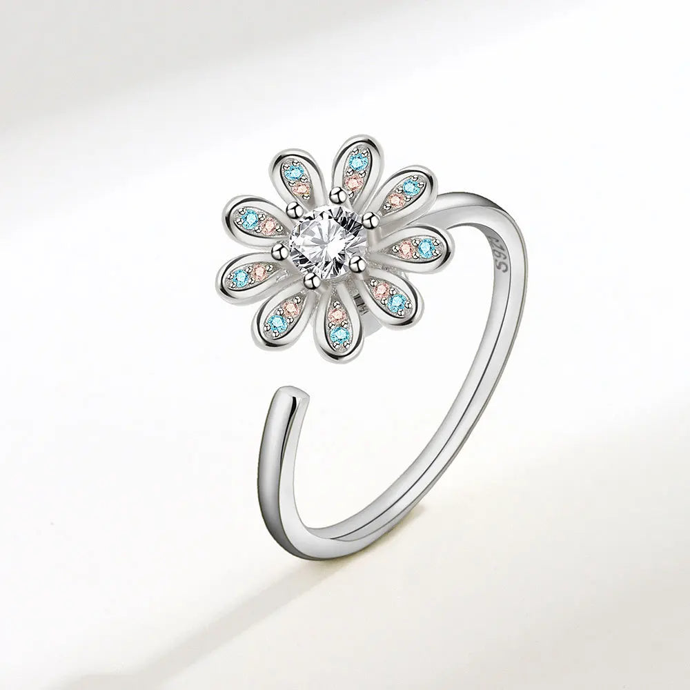 Elegant Spinning Fidget Ring (Stress Relief & Focus Tool)