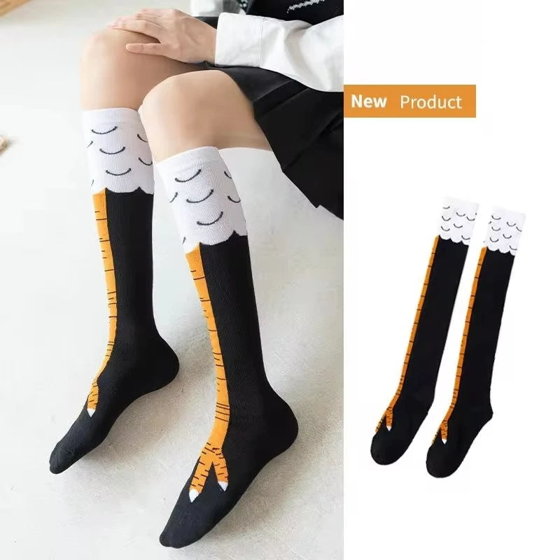 Funny 3D Chicken Leg Novelty Socks (Humorous Statement & Gag Gift)