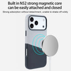 Premium Hybrid Leather Fabric Case for iPhone (Luxurious Texture & Slim Protection)