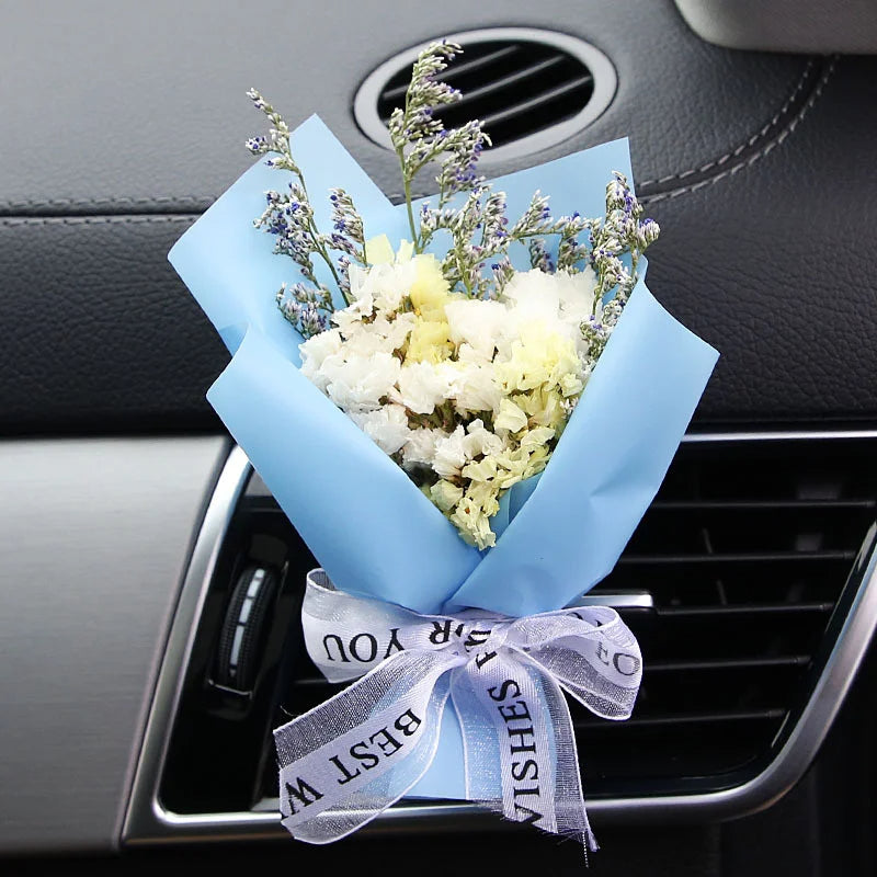 Luxury Dried Flower Car Vent Clip Diffuser (Natural & Long-Lasting Interior Decor)