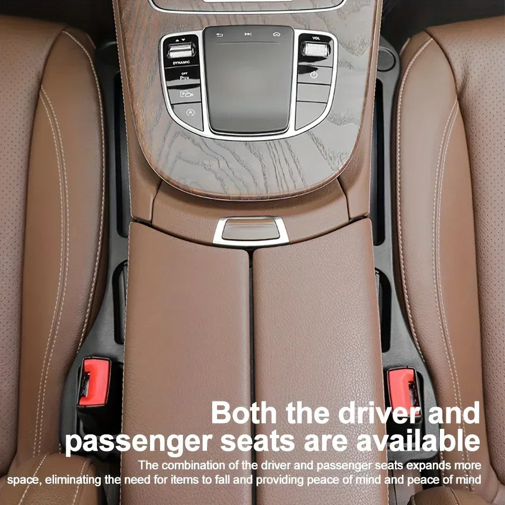 Premium Car Seat Gap Filler & Organizer (Instant Storage and Safety)