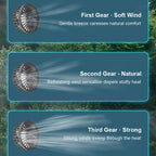 Dual-Head Fan for Car Seats