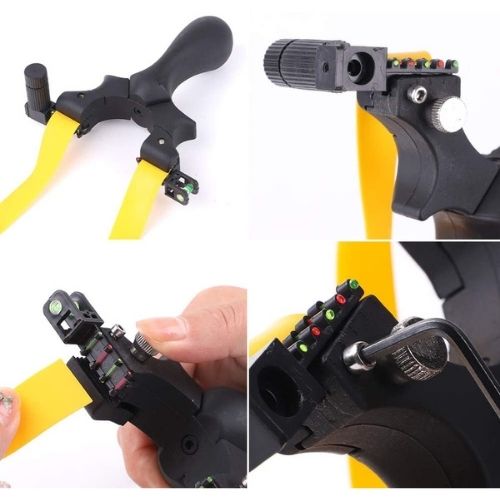 High-Precision Laser Guided Slingshot (Ergonomic Grip for Target Practice)