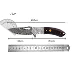 Premium Damascus Steel Folding Knife (Artisan Craftsmanship & Superior Durability)