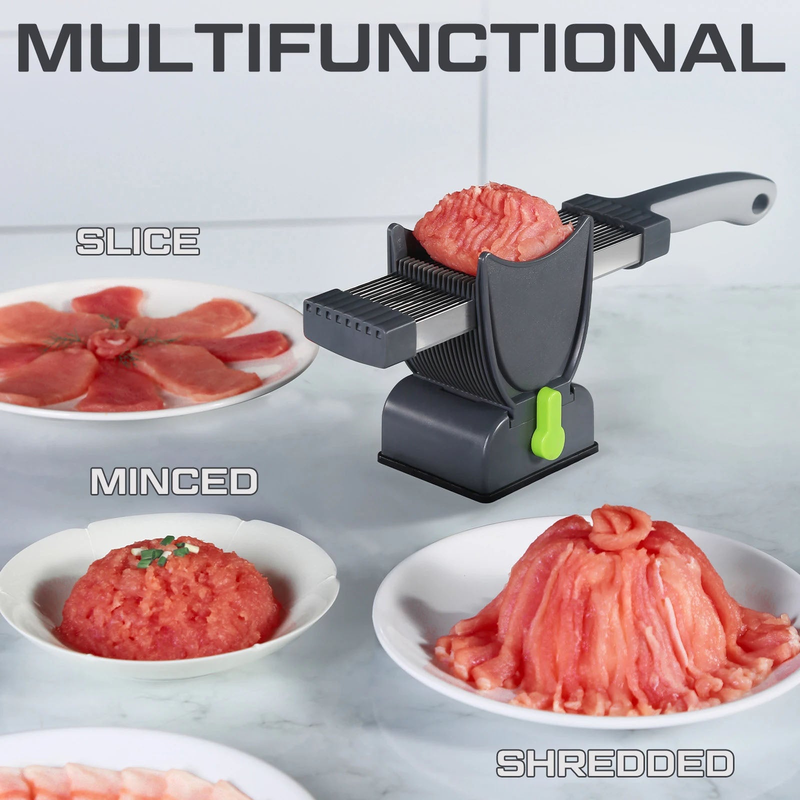 Commercial Grade Electric Meat Slicer (High-Precision Thickness Control & Stainless Steel Blade)