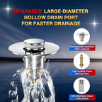Universal Anti-Clog Bathroom Sink Drain Strainer (Fine Mesh Hair Catcher)