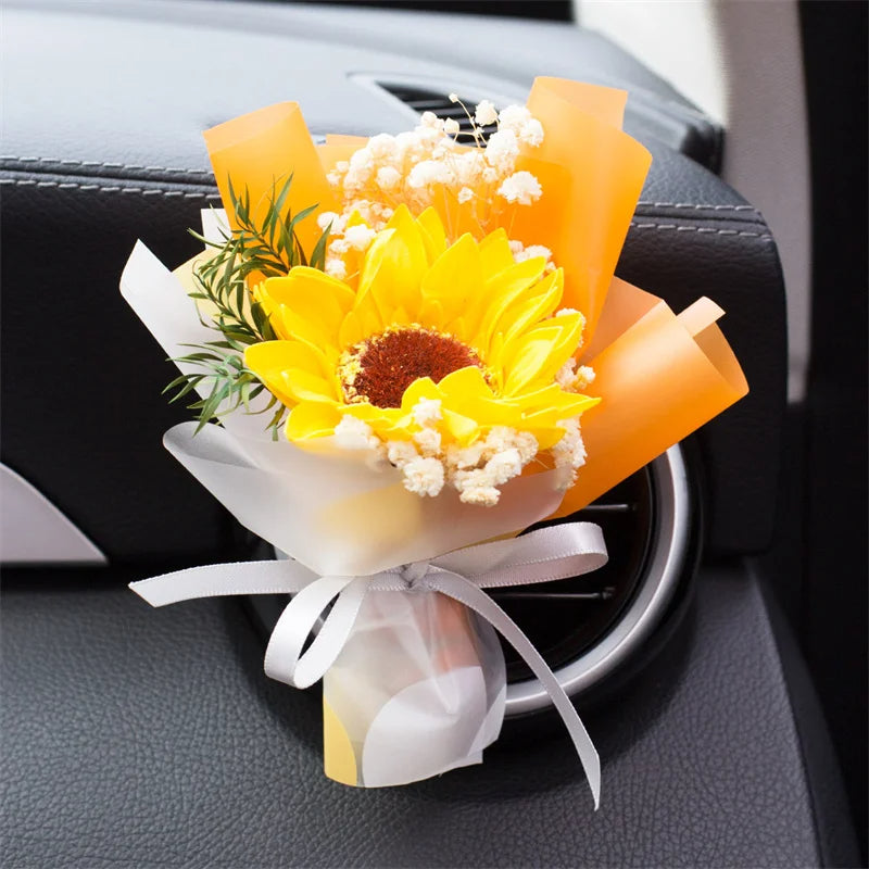 Luxury Dried Flower Car Vent Clip Diffuser (Natural & Long-Lasting Interior Decor)