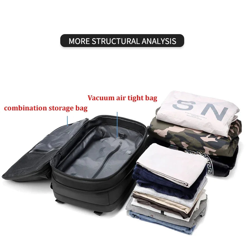 Compression Travel Backpack (Space-Saving Vacuum Bag for Maximizing Luggage Capacity)