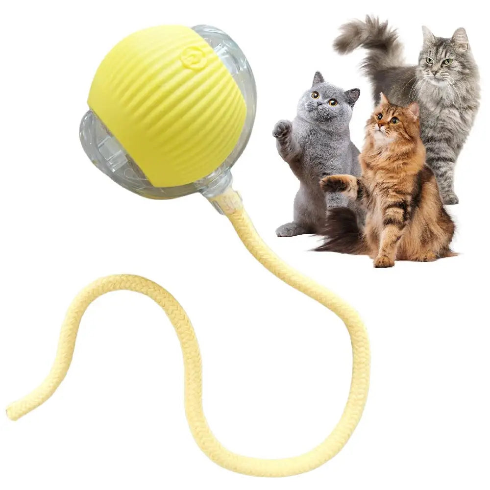 Automatic Interactive Smart Ball Cat Toy (Instinct Stimulation & Hands-Free Fun)