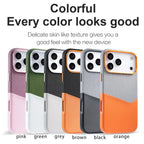 Premium Hybrid Leather Fabric Case for iPhone (Luxurious Texture & Slim Protection)