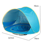 Pop-Up Baby Beach Tent (UV 50+ Protection & Safe Play Pool)