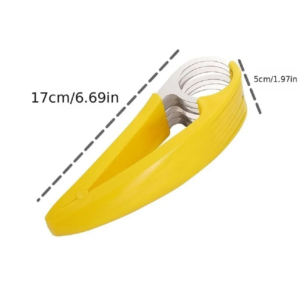 Quick & Safe Banana Slicer Tool (Uniform Slices for Meals & Desserts)