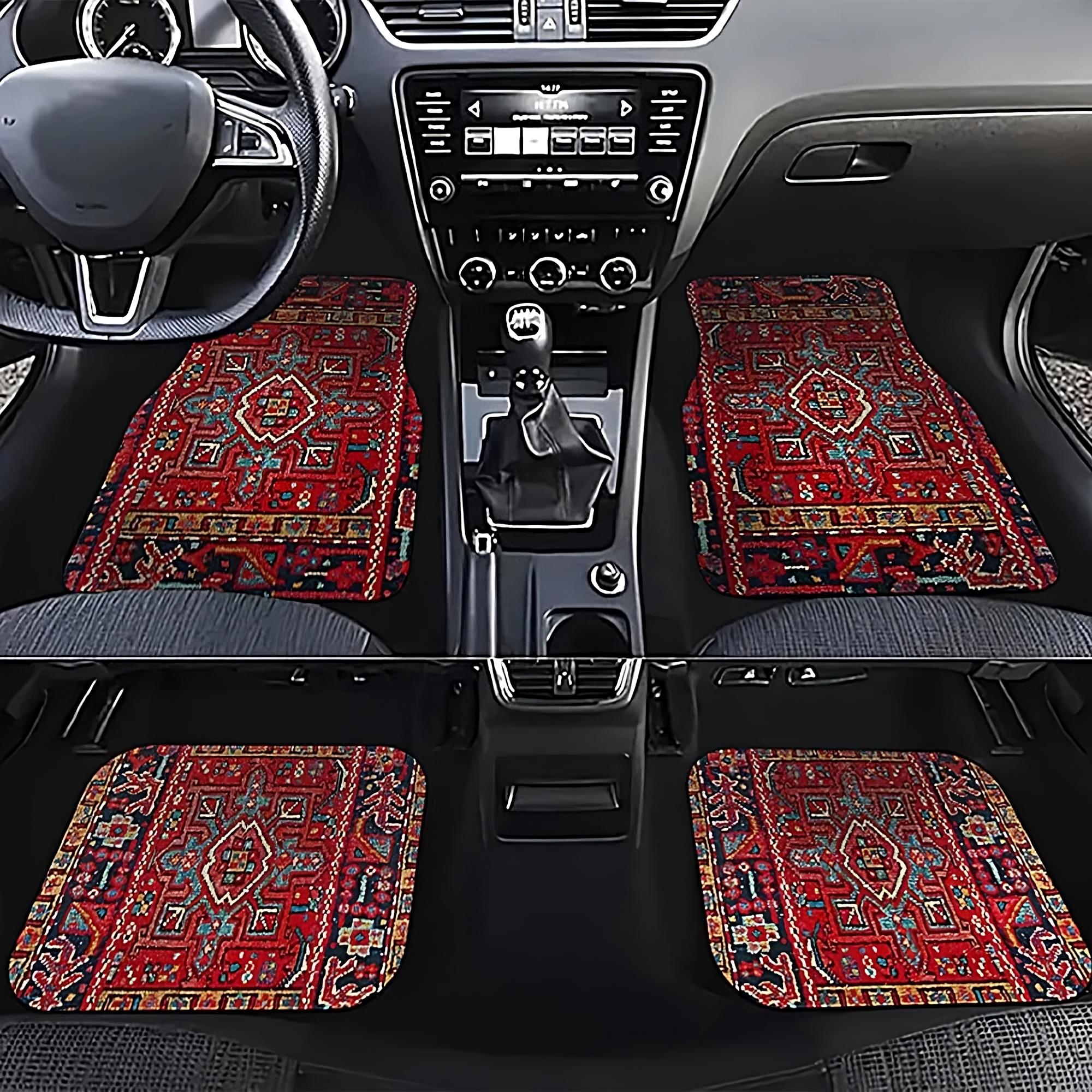 Luxury Persian Rug Design Car Mat Set (Ultimate Interior Elegance Upgrade)