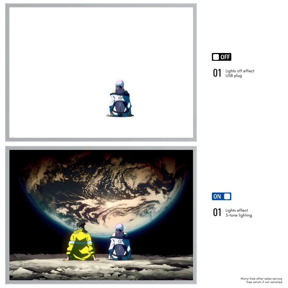 3D Cyberpunk Anime LED Night Lamp (Ultimate Gaming & Streamer Decor)