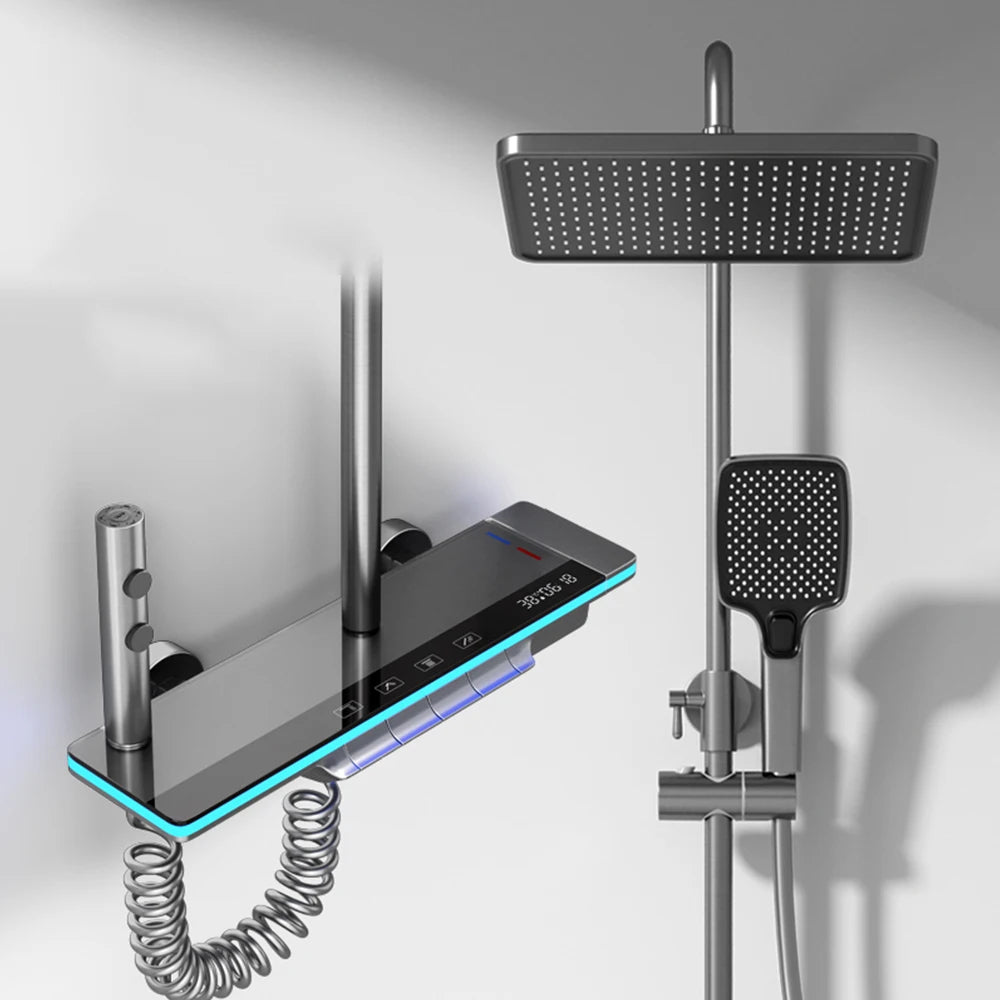 Smart Thermostatic Spa Shower System (Precision Temperature Control & Safety)