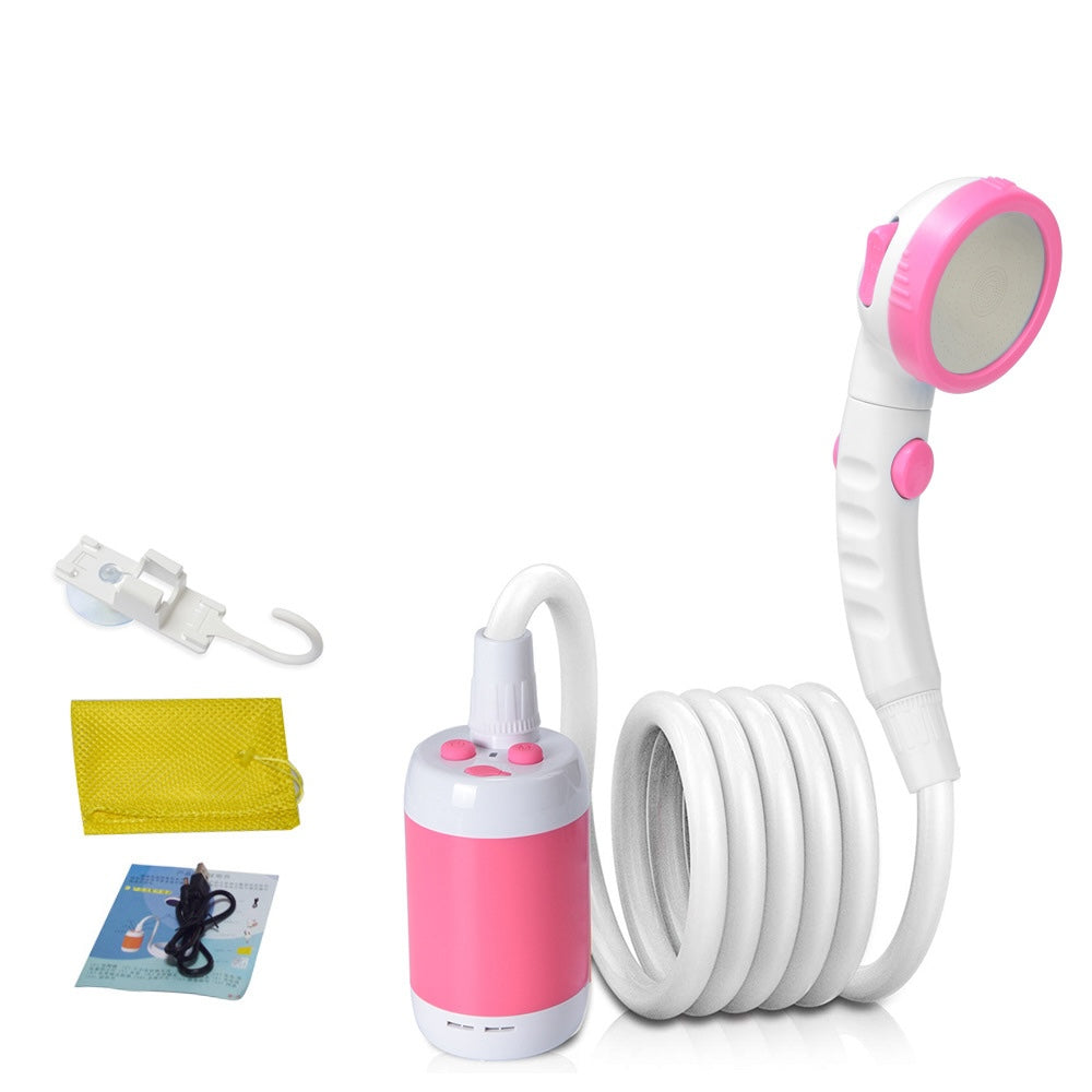 Portable Electric Camping Shower System (USB Rechargeable Pump for Outdoor Hygiene)