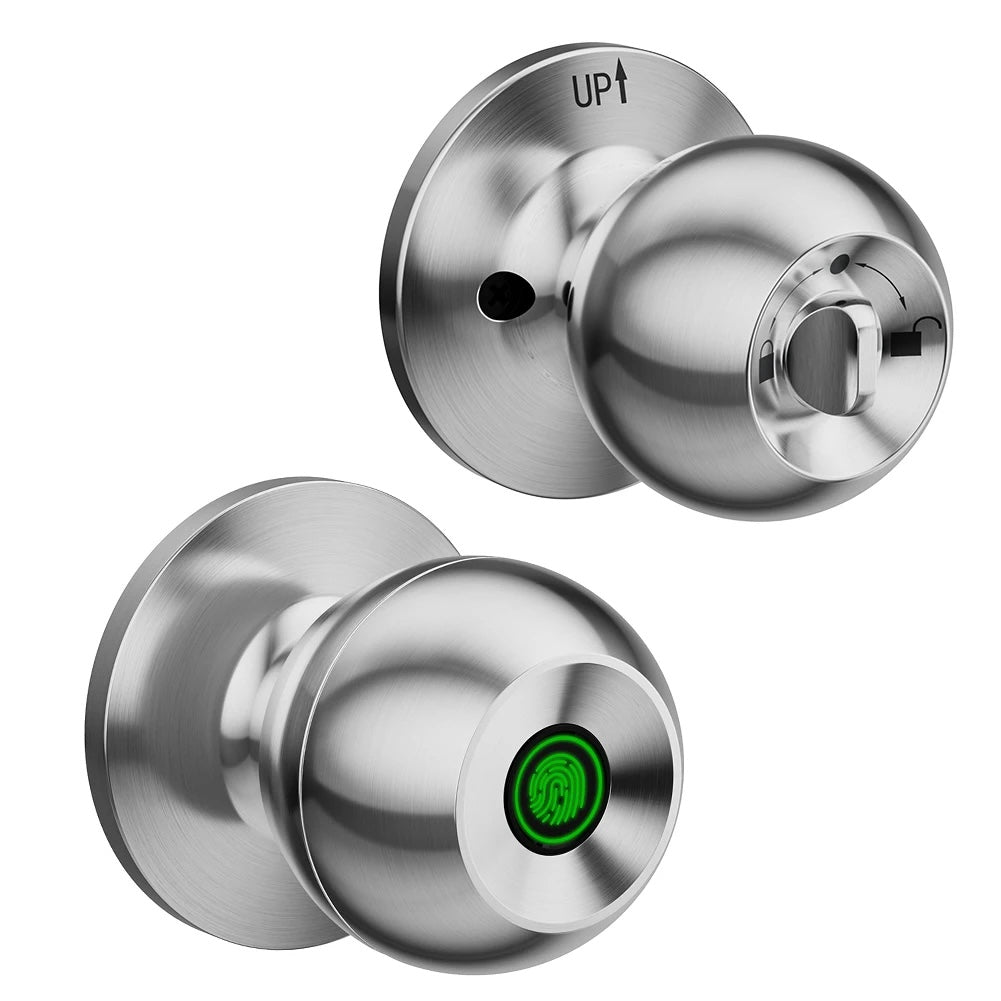 Keyless Smart Door Knob Lock (Biometric Fingerprint & App Control)