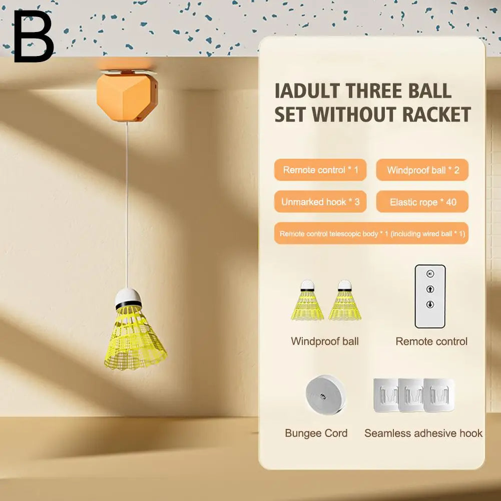 Portable Solo Badminton Trainer (Professional Equipment for Skill & Reaction Speed)