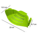 Universal Clip-On Silicone Strainer (Hands-Free Draining for Pots & Pans)