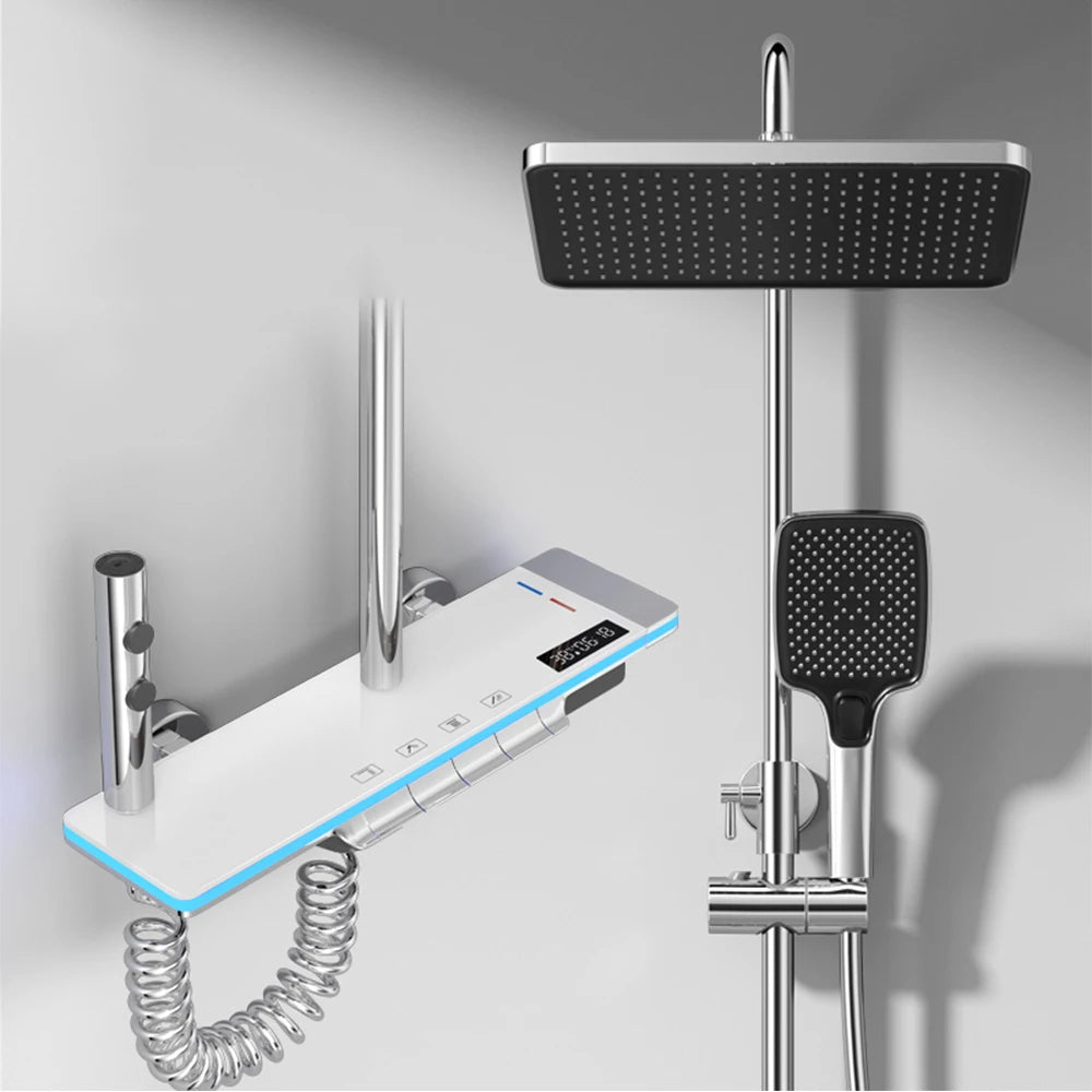 Smart Thermostatic Spa Shower System (Precision Temperature Control & Safety)