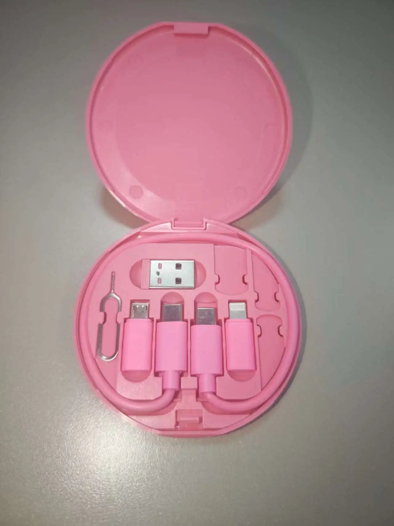 NNBILI Multifunctional USB Data Cable Set Storage Box with Multi USB Charging Adapter Cable Kit Usb To Type C Usb Adapter