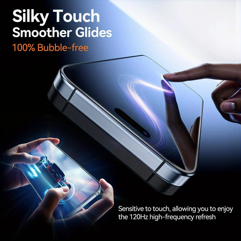 Anti-Spy Tempered Glass for iPhone16 Pro Max 15/14/13/12/11 X 4pcs Privacy Tempered Glass Screen Protector anti-fingerprint Film