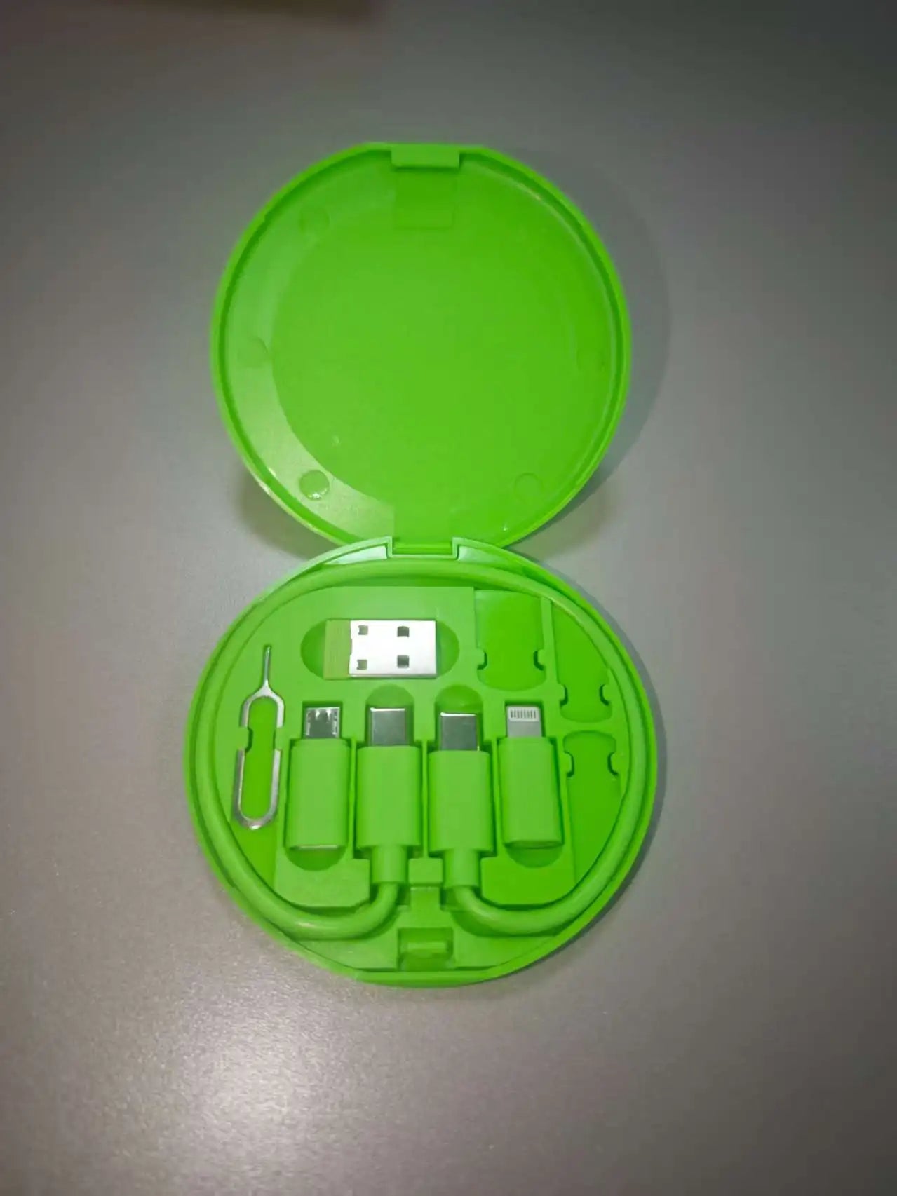 NNBILI Multifunctional USB Data Cable Set Storage Box with Multi USB Charging Adapter Cable Kit Usb To Type C Usb Adapter